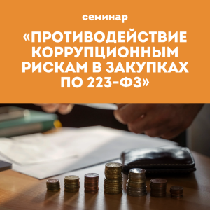 «Противодействие коррупционным рискам в закупках по 223-ФЗ»